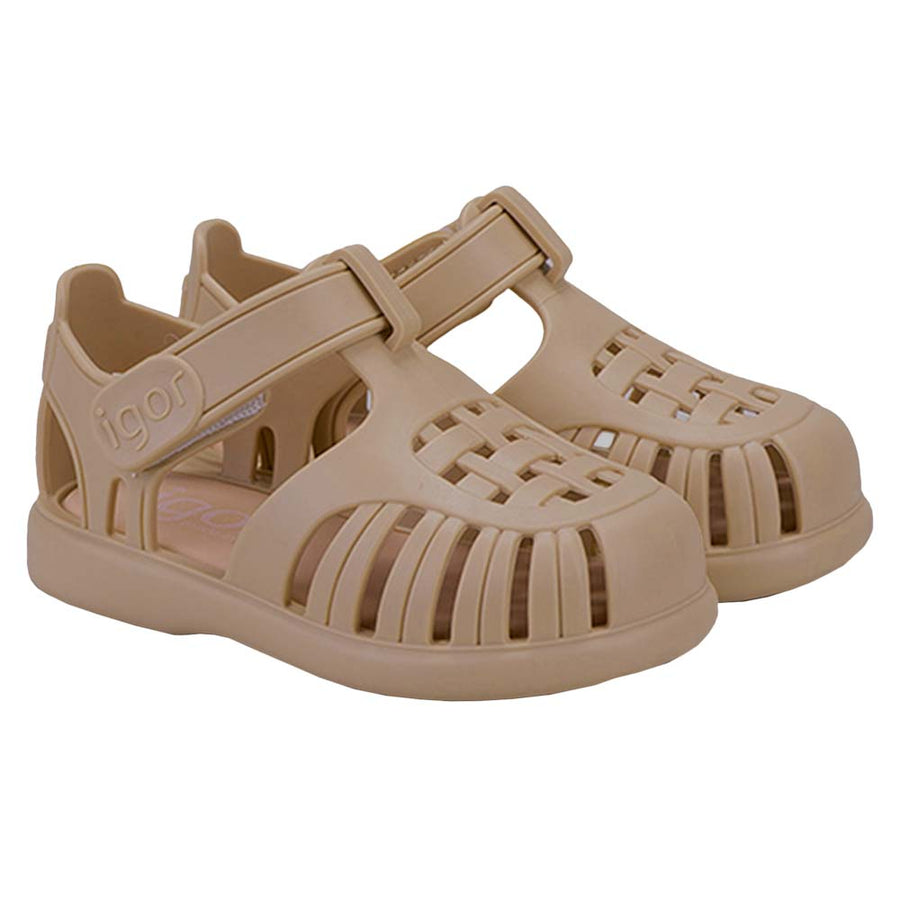 Igor Girl's and Boy's S10271 Tobby Solid Sandals - Taupe – Just